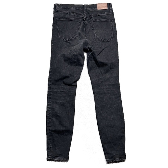 Madewell Women’s High Riser Skinny Leg Black Denim Classic Retro Vintage Jeans - Picture 7 of 16